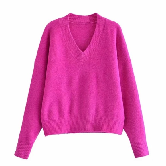 Zara Sweaters Zara Pink Sweater Poshmark